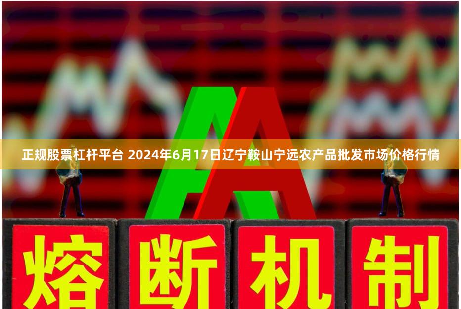 正规股票杠杆平台 2024年6月17日辽宁鞍山宁远农产品批发市场价格行情