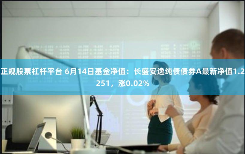正规股票杠杆平台 6月14日基金净值：长盛安逸纯债债券A最新净值1.2251，涨0.02%