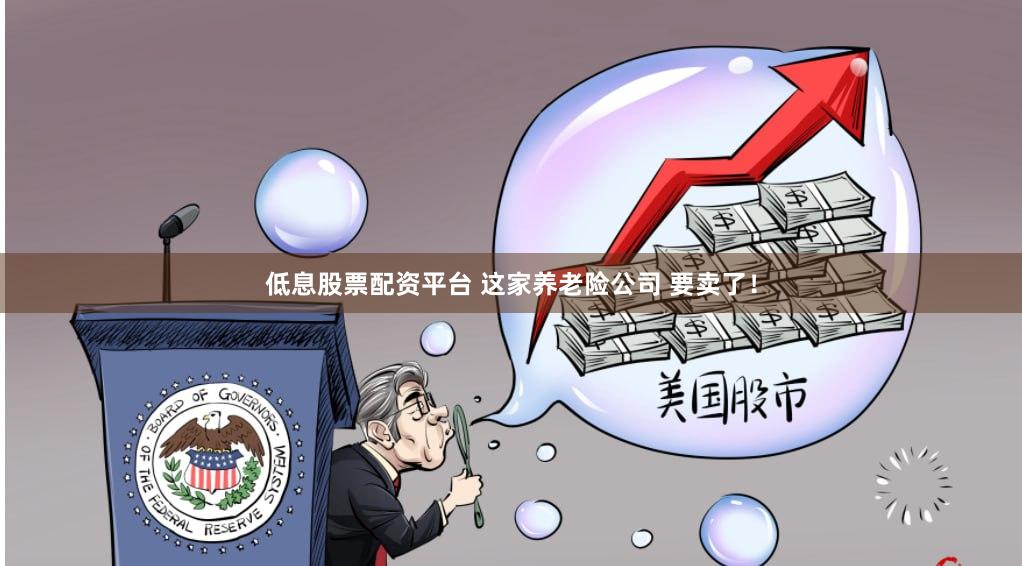 低息股票配资平台 这家养老险公司 要卖了！