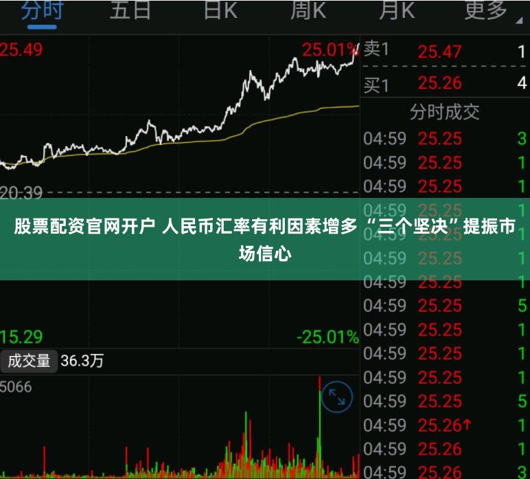 股票配资官网开户 人民币汇率有利因素增多 “三个坚决”提振市场信心