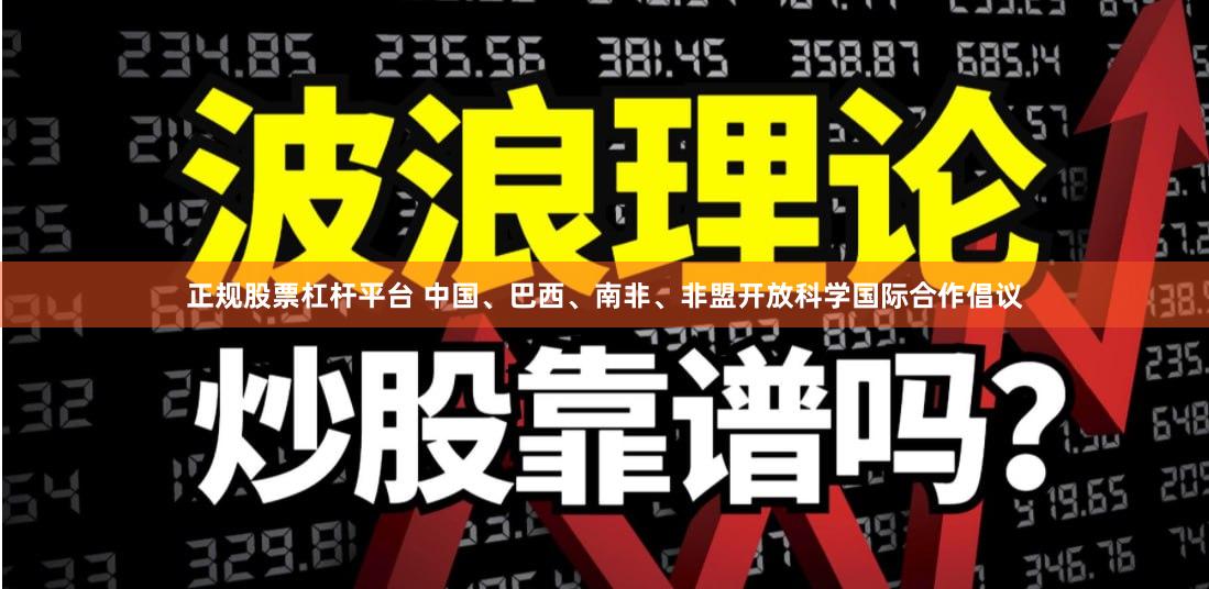 正规股票杠杆平台 中国、巴西、南非、非盟开放科学国际合作倡议